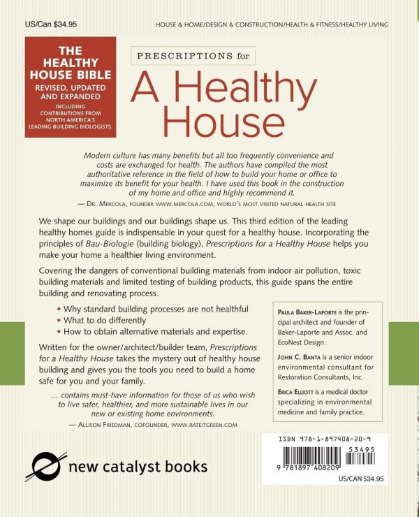 Prescription for a Healthy House- 3rd Edition- by Paula Baker-Laporte - Image 2