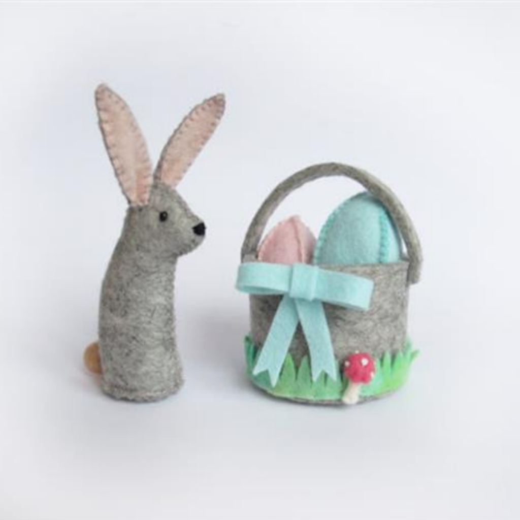 felt bunny easter craft kit and pattern for kids easter gift