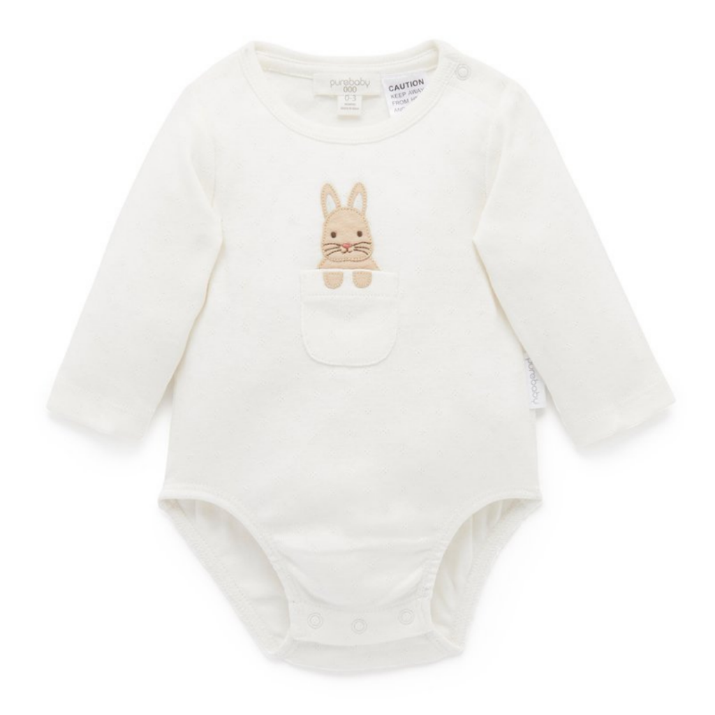 Organic purebaby Easter Bodysuit gift for kids easter gift