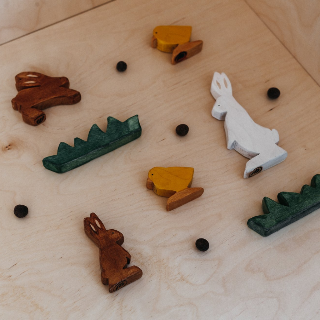 wooden easter ostheimer like animals for kids easter gifts