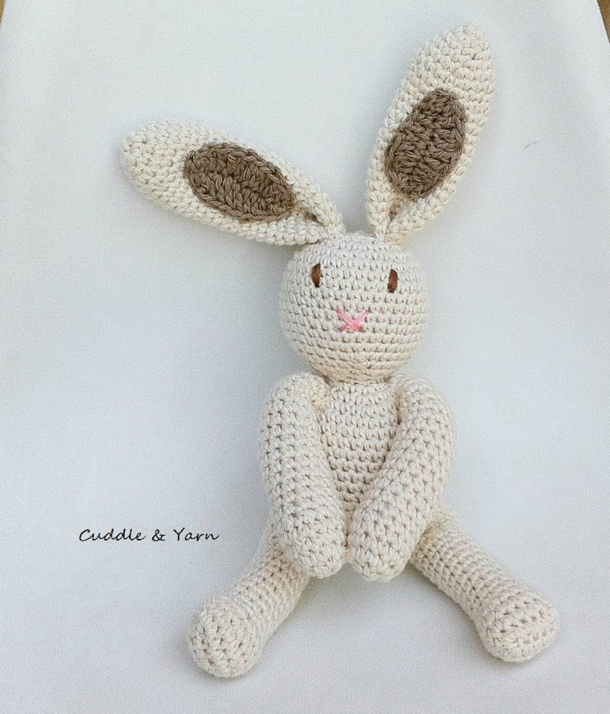 Handmade crochet Bunny easter gift for baby or kids