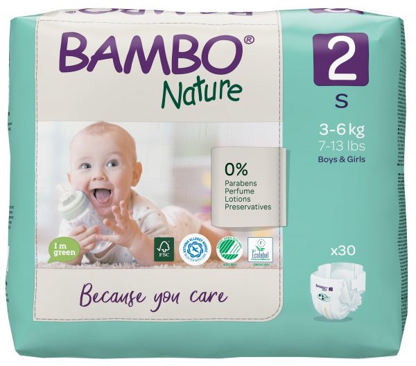 Bambo Nature Eco Nappies 3-6kgs- Size 2- Pack - Image 5