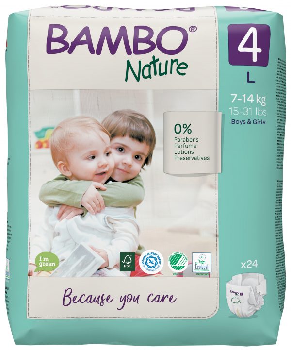 Bambo Nature Eco Nappies 7-14kgs- Size 4- Pack - Image 5