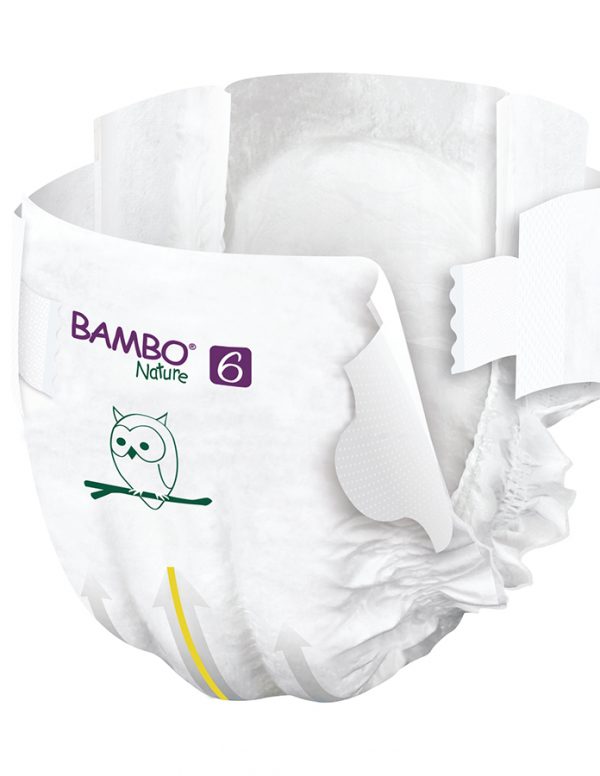 Bambo Nature Eco Nappies 16kgs+ Size 6- Pack - Image 2