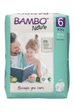 Bambo Nature Eco Nappies 16kgs+ Size 6- Pack