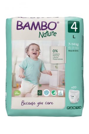 Bambo Nature Eco Nappy Pants 7-14kgs- Size 4- Pack