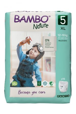 Bambo Nature Eco Nappy Pants 12-18kgs- Size 5- Pack