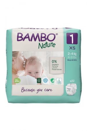 Bambo Nature Eco Nappies Newborn 2-4kgs- Size 1- Pack