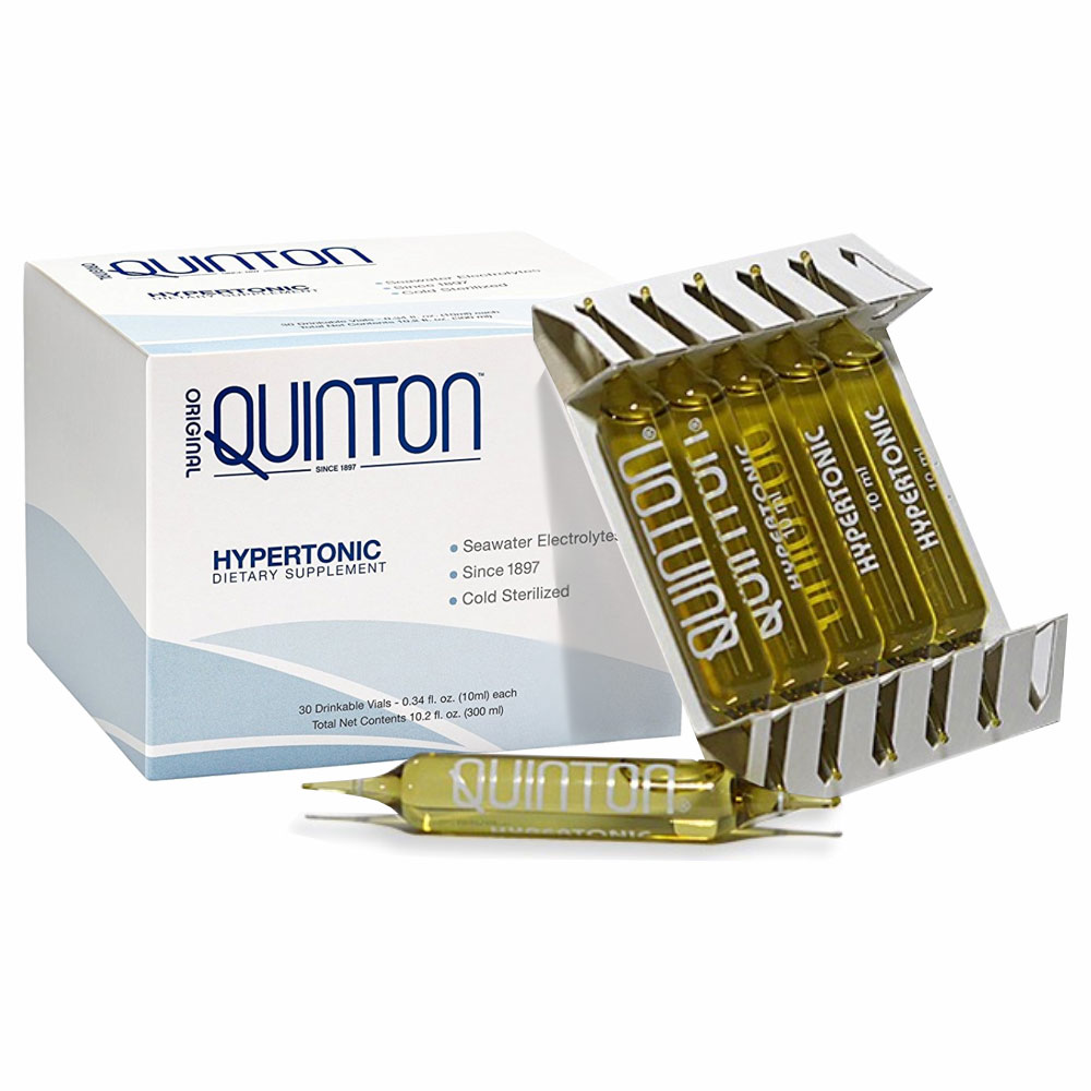 Original Quinton® Hypertonic 3.3 Ampoules, 30 drinkable glass