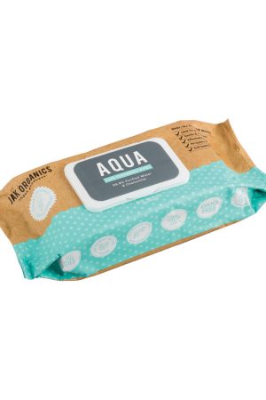 Jak Organics Aqua Pure Cleansing Wipes- 80 Pack