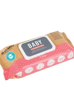 Jak Organics Baby Cleansing Oil Wipes- 65 Pack